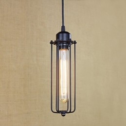 חליל פסטורלי אור כפרי נברשת ברזל יצוק