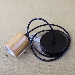 אורות תליון מסורתיים קלאסיים וינטג' רטרו קאנטרי מוסך עץ במבוק