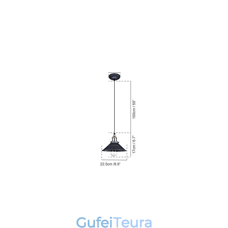 אורות תליון מסורתיים קלאסיים וינטג' רטרו מתכת