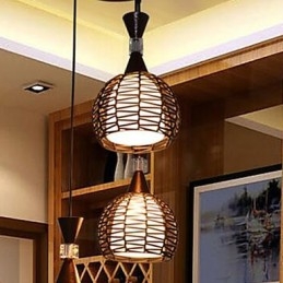 כפרי Cany Art אריגה קלאסית מכווצת Droplight מנורת אור