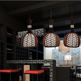 כפרי Cany Art אריגה קלאסית מכווצת Droplight מנורת אור