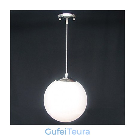 כדור זכוכית לבן מכווץ אור נברשת דקורטיבית