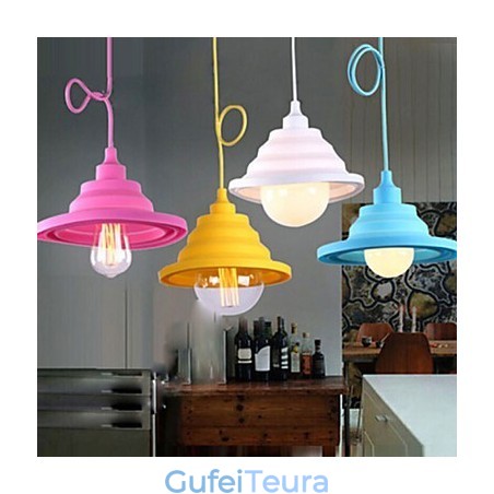 אורות תליון מודרניים עכשוויים פלסטיק