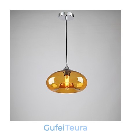 תליון אור מאפיין מודרני 1 עם גוון שקוף