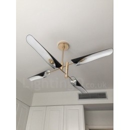 נברשת 2 שכבות מודרנית עכשווית 4 אור