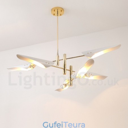 נברשת 3 שכבות מודרנית עכשווית 6 אור