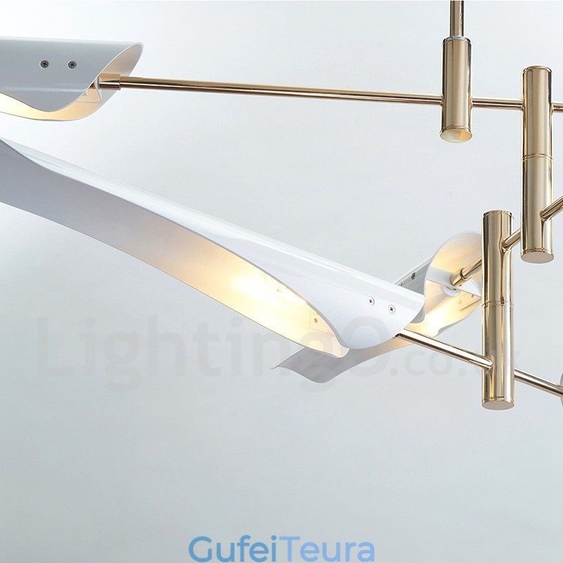 נברשת 3 שכבות מודרנית עכשווית 6 אור