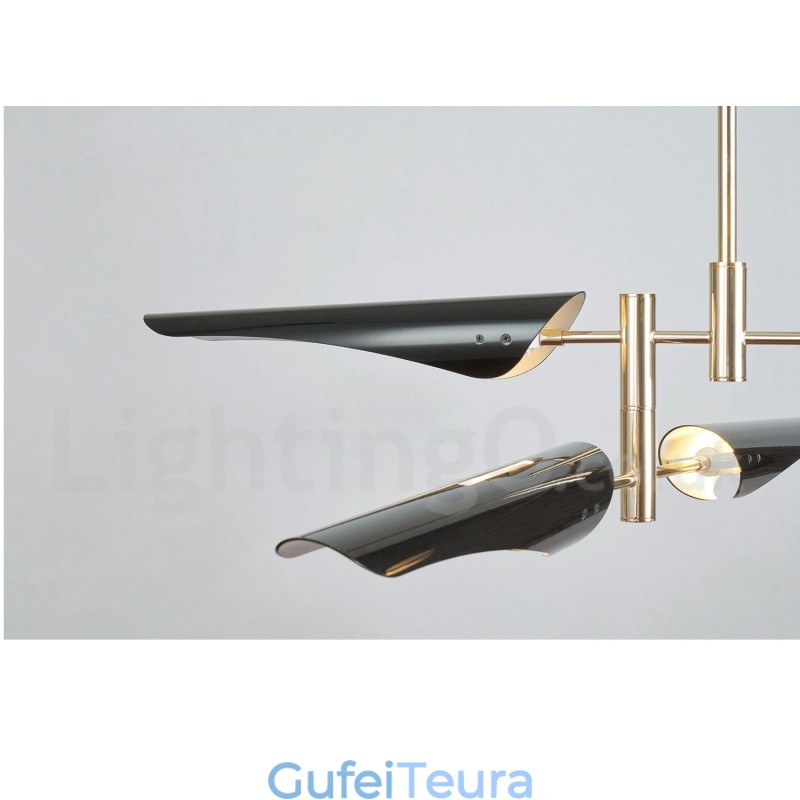 נברשת 3 שכבות מודרנית עכשווית 6 אור