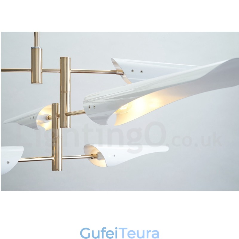 נברשת 3 שכבות מודרנית עכשווית 6 אור