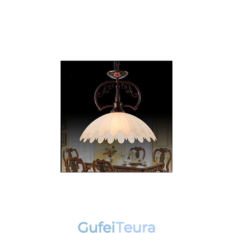 מנורת תליון אמנות מצוירת ביד רטרו תאורת מנורה