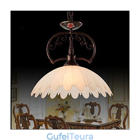 מנורת תליון אמנות מצוירת ביד רטרו תאורת מנורה