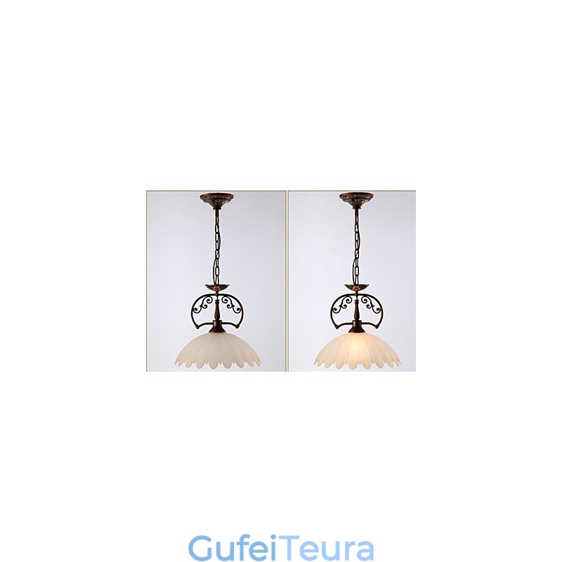 מנורת תליון אמנות מצוירת ביד רטרו תאורת מנורה