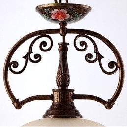 מנורת תליון אמנות מצוירת ביד רטרו תאורת מנורה