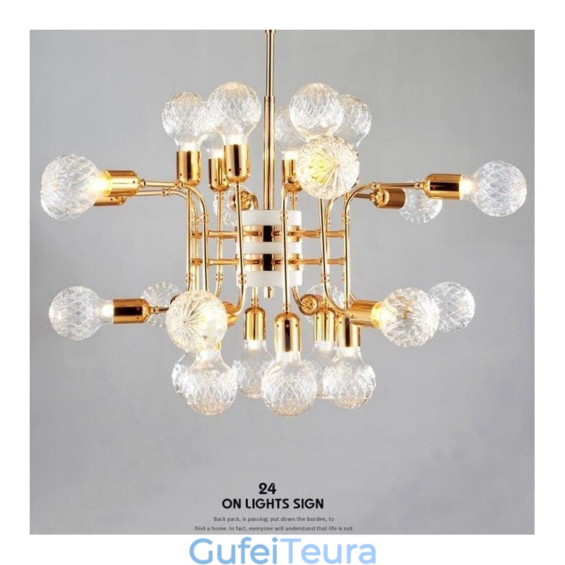 4 שכבות מודרני עכשווי 24 אור מנורה נברשת