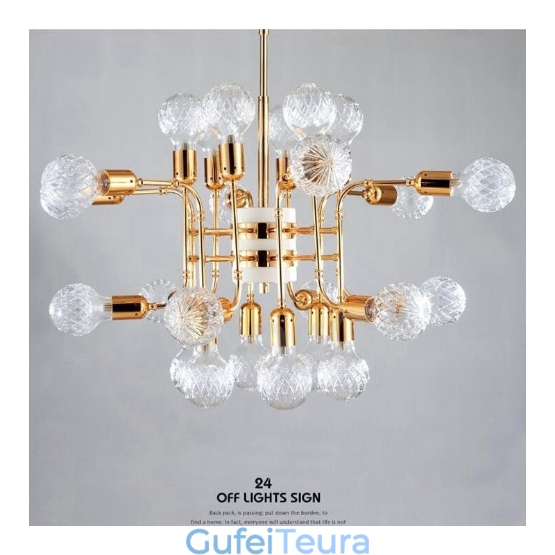 4 שכבות מודרני עכשווי 24 אור מנורה נברשת