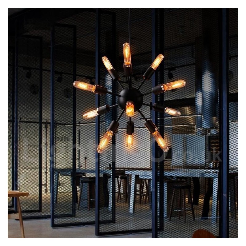 נברשת 12 אור רטרו וינטג' ספוטניק