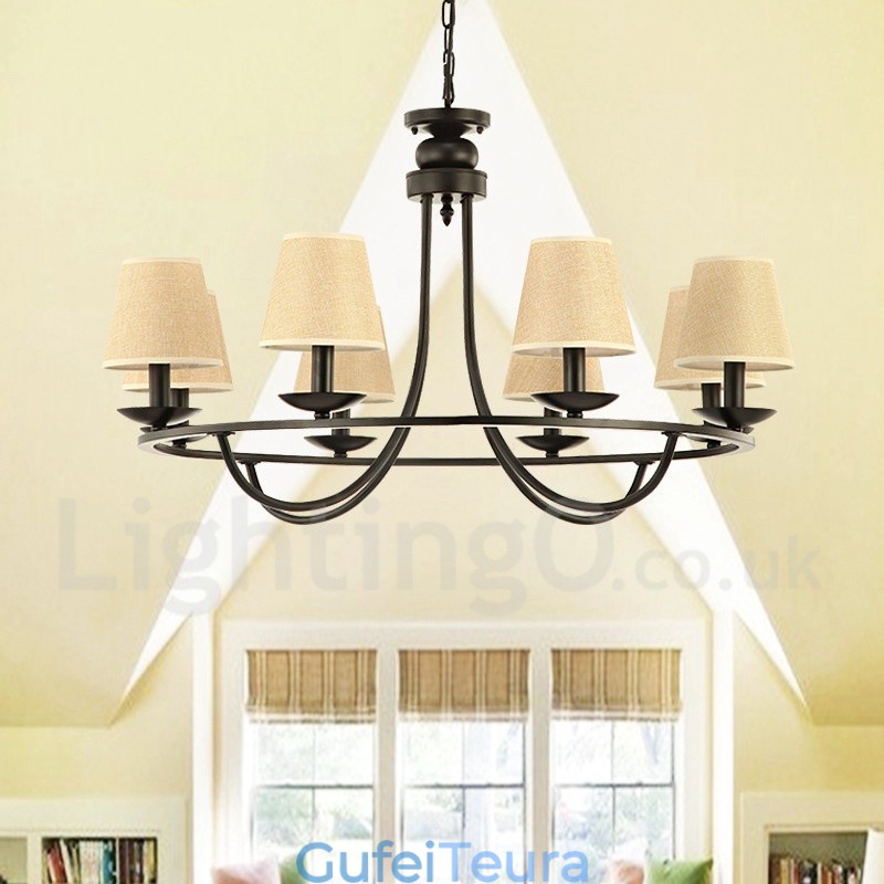 Country Retro 8 אור נברשת יחיד שכבת אור מנורת