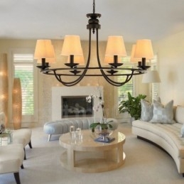 Country Retro 8 אור נברשת יחיד שכבת אור מנורת