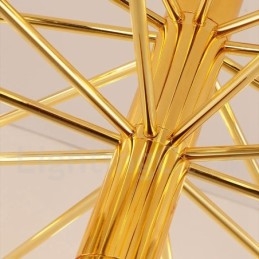 40 בהיר זהב 2 שכבות מודרנית עכשווית מנורת אור נברשת