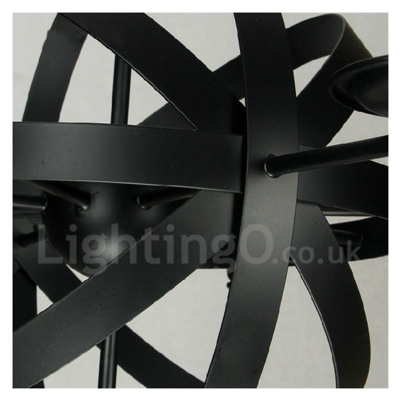 רטרו וינטג' מתכת 6 אור נברשת יחיד שכבתית