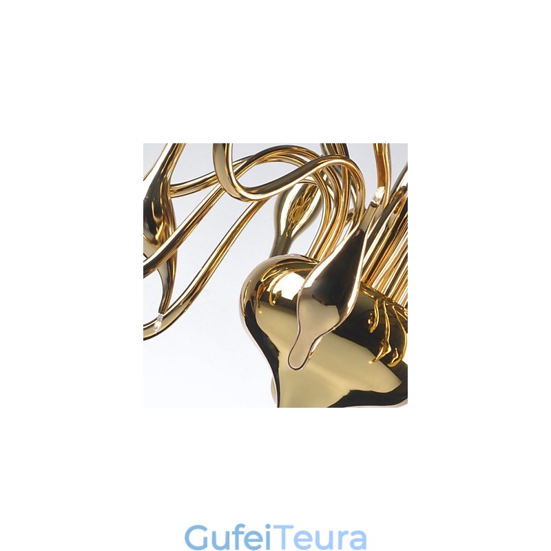 ציפוי זהב של נברשת מודרנית 18 אורות G4