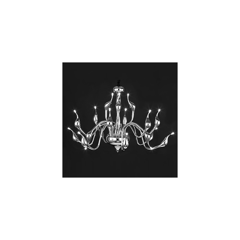 Modern Chandelier Light 18 Lights G4 Chrome גימור