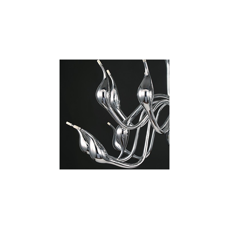 Modern Chandelier Light 18 Lights G4 Chrome גימור