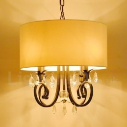 אור תליון תוף מתכת Lodge Rustic Lodge