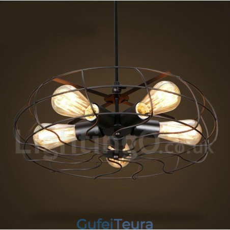 פנס תליון רטרו וינטג' 5 אור