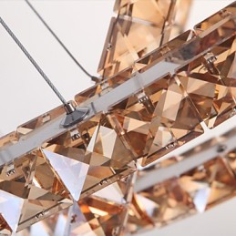 אורות תקרה עם טבעת בסגנון אופנה מנורת תקרה קריסטל