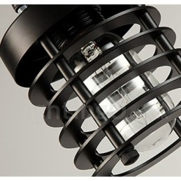 רטרו וינטג' מתכת 1 אור תליון אור