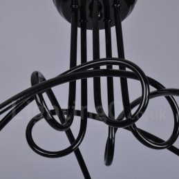 Black Country Metal 5 Light Chandelier Light