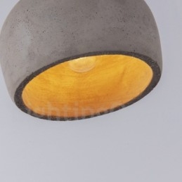 רטרו Vintage Wood Concrte אור תליון אור יחיד