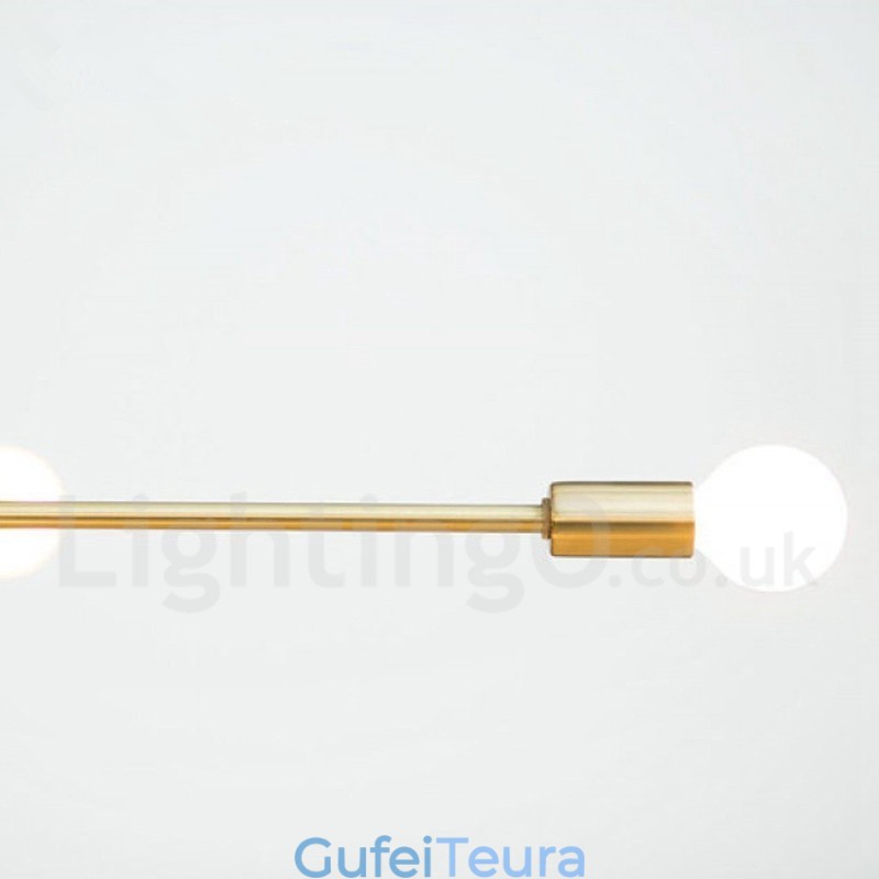 מנורת נברשת מודרנית מודרנית נחושת 5 אור