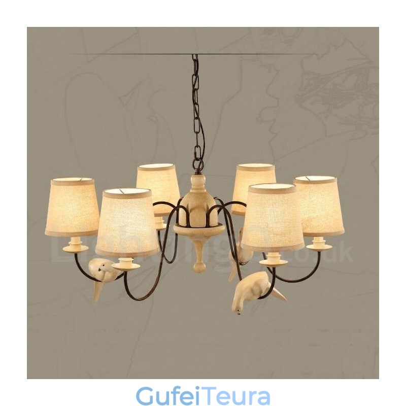 6 אור כפרי לודג' וינטג' תליון אור