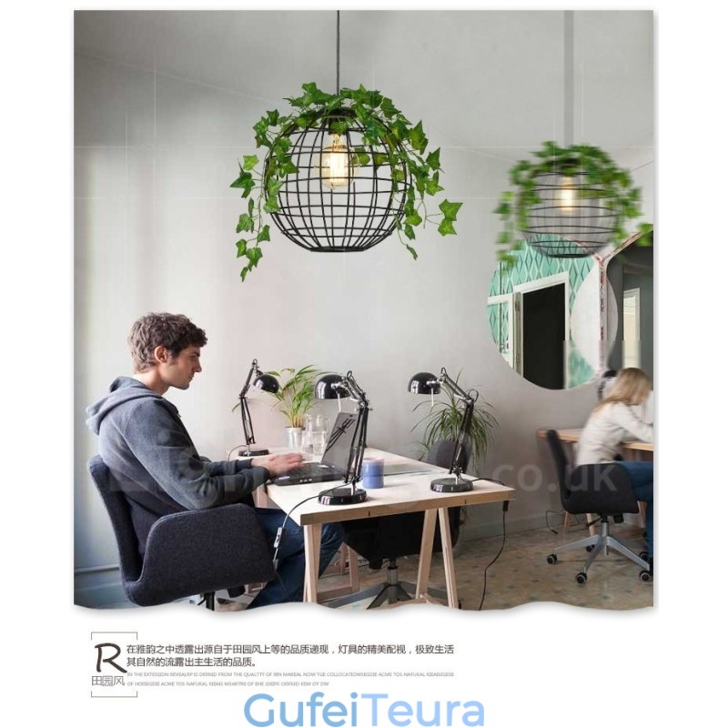 תאורת תליון גלובוס וינטג' מדינה