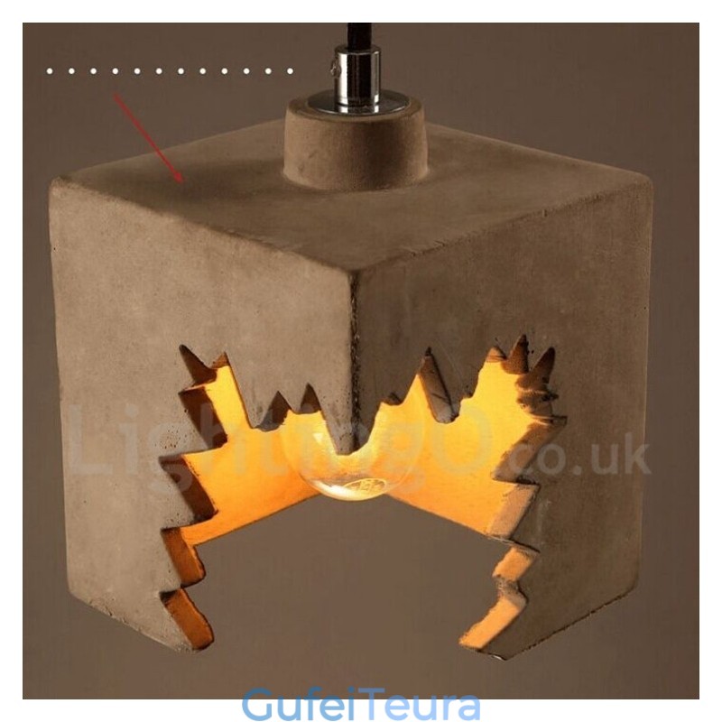 תאורת תליון בטון מודרנית מודרנית