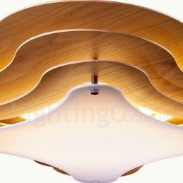 Light Flush Mount Wood