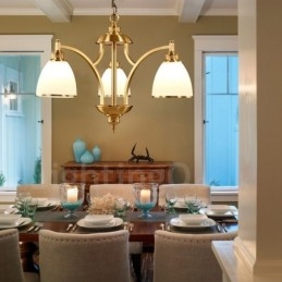 3 אור כפרי לודג' משולבת מתכת נחושת נברשת