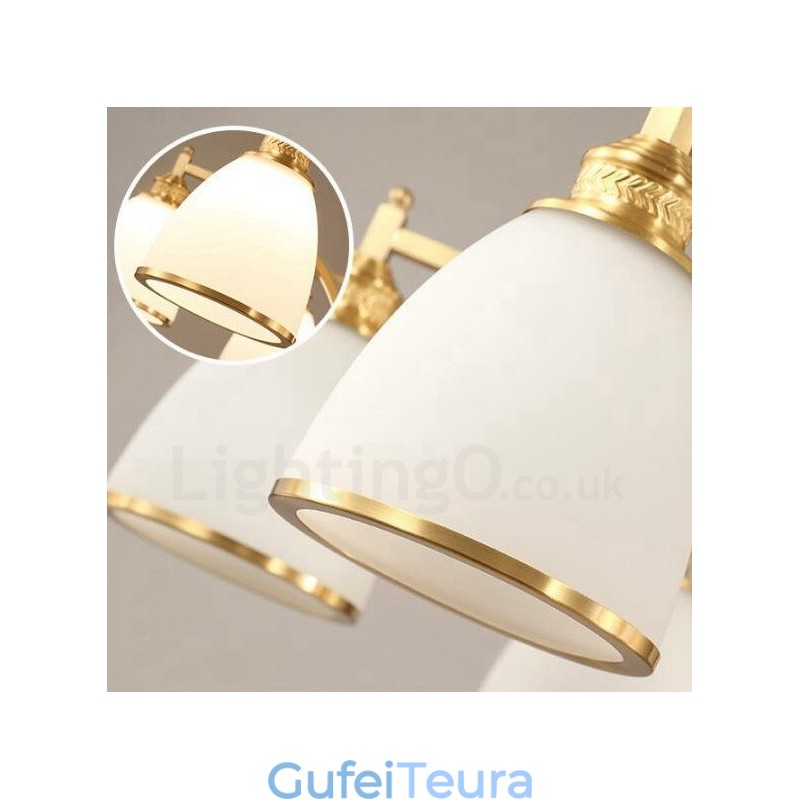 3 אור כפרי לודג' משולבת מתכת נחושת נברשת