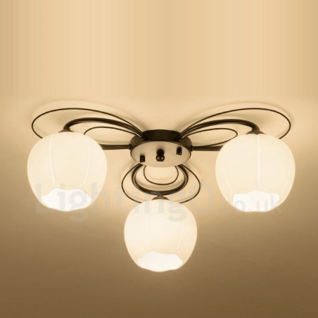 3 נברשת משולבת כפרית אור