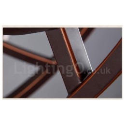 8 נברשת מתכת משולבת כפרית אור