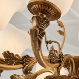 8 נברשת יוקרה מתכת קלאסית מסורתית קלה