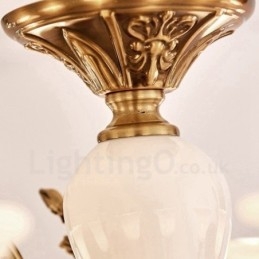 8 נברשת יוקרה מתכת קלאסית מסורתית קלה