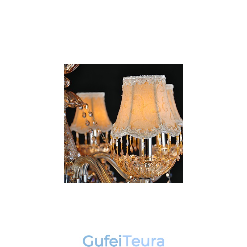 נברשת קריסטל מסורתית קלאסית זכוכית 6 אור