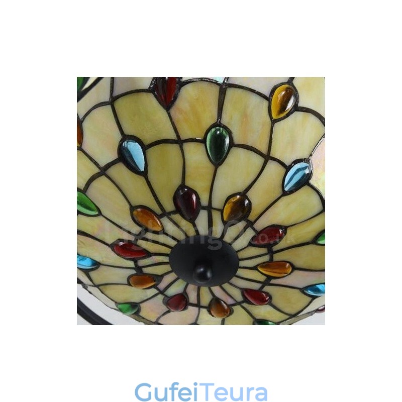 11 נברשת משולבת בסגנון ים תיכוני בהיר