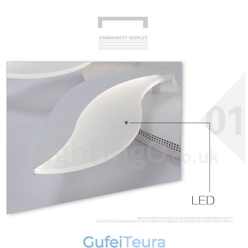 3 נברשת משולבת מודרנית ועכשווית קלה