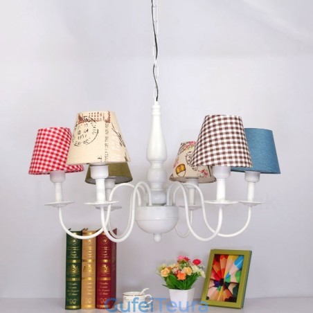 נברשת מתכת משולבת קלאסית מסורתית