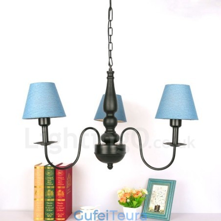 3 נברשת מתכת משולבת קלאסית מסורתית קלה