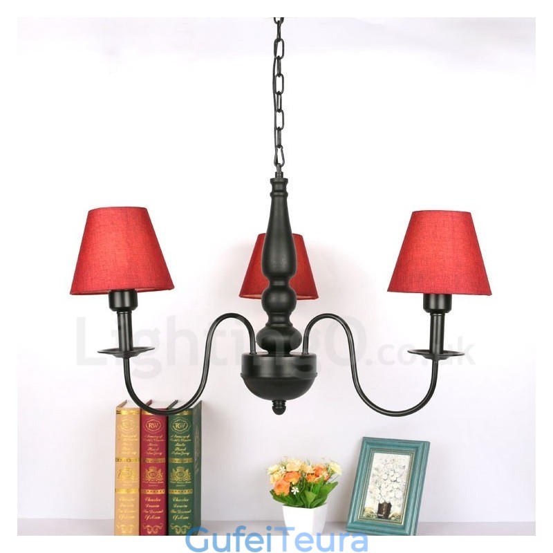 3 נברשת מתכת משולבת קלאסית מסורתית קלה